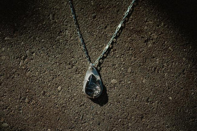 Tourmalinated Quartz Necklace